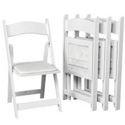 Silla blanca plegable